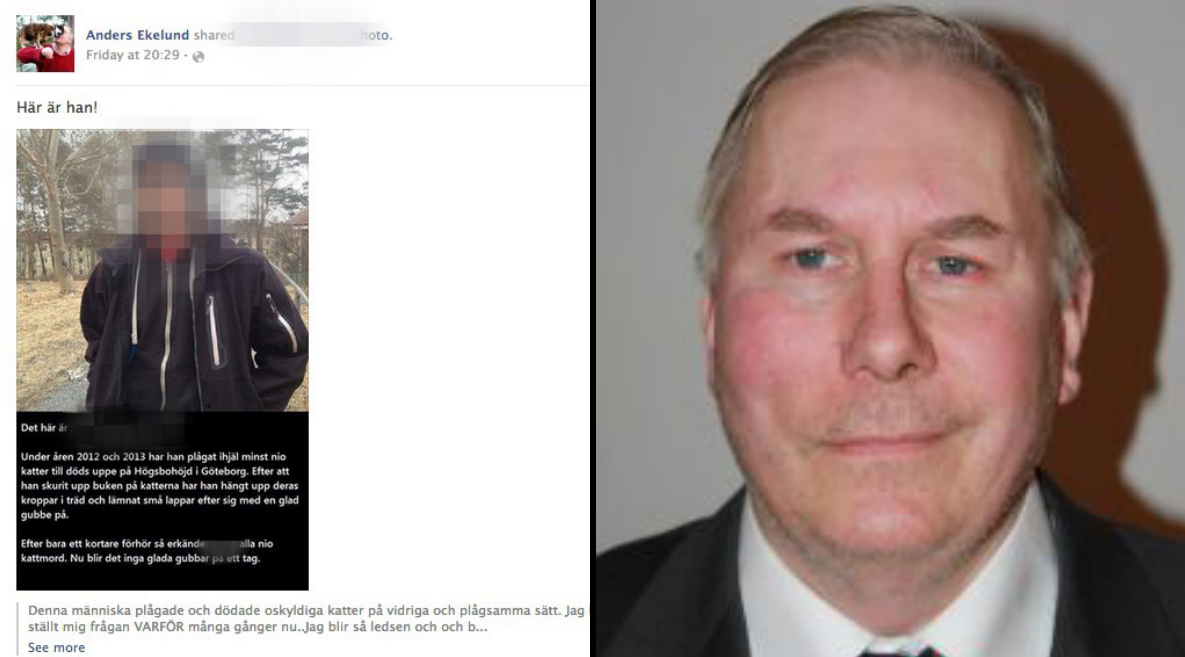 Facebook,  Anders Ekelund, Moderaterna, Högsbo,  Kattmördare, Partille